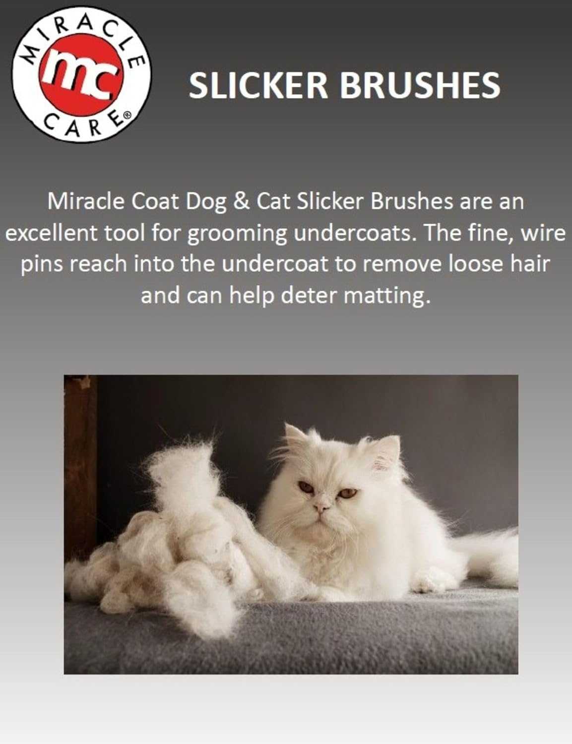 Miracle Care Coat Slicker Dog Brush,Small - Small image number 2