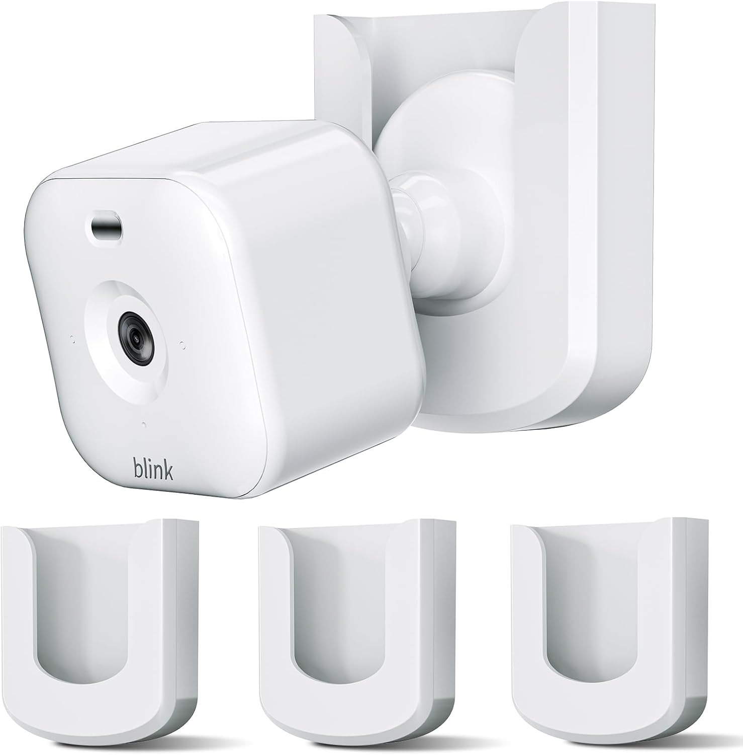 Blink Outdoor Camera Mount, No Drilling Mount Bracket Compatible with Blink Outdoor 4/ Blink Mini 2/ Blink Mini Camera, Adhesive No Screws Mount for Blink Cameras,3Pack (Blink Camera Is Not Included)