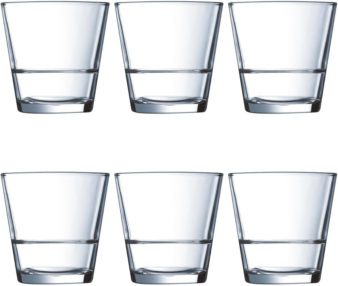 Arcoroc ARC H5641 Stack up Long Drink Glass, 470 Ml, Glass, Transparent, Pack of 6