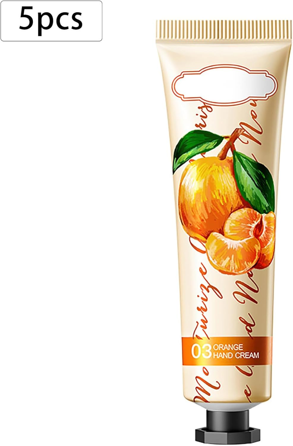 Raenseen 5-Piece Mini Hand Cream Assortment | Fruity & Floral Scented Lotion for Dry Hands, Travel Friendly Skin Care Set Orange One Size