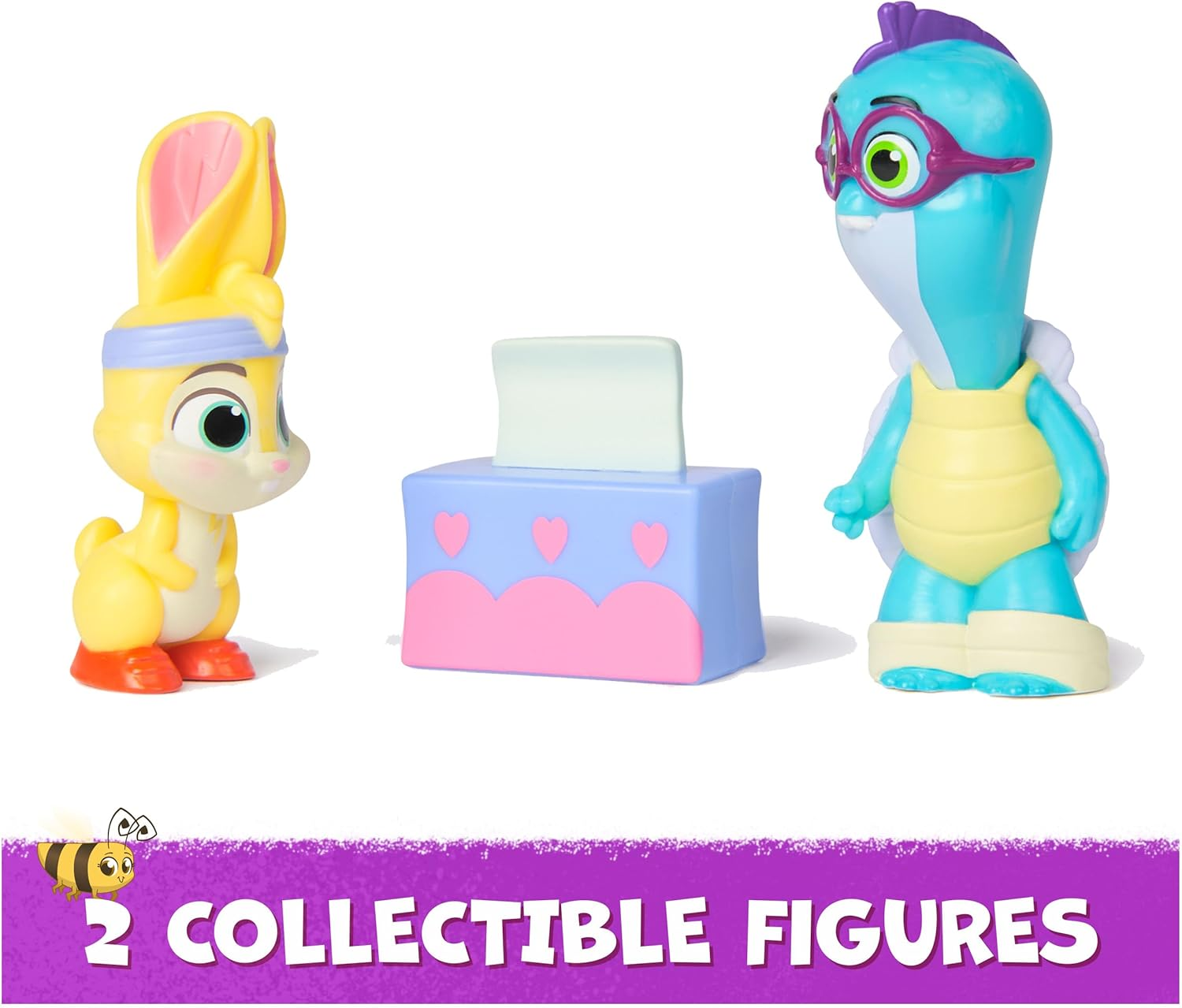 Vida the Vet, Sniffle & Snuggle Pack with Zig Zag & Tidbit Action Figures & Tissue Box Accessory, Kids Toys for Girls & Boys Ages 3 and Up image number 2