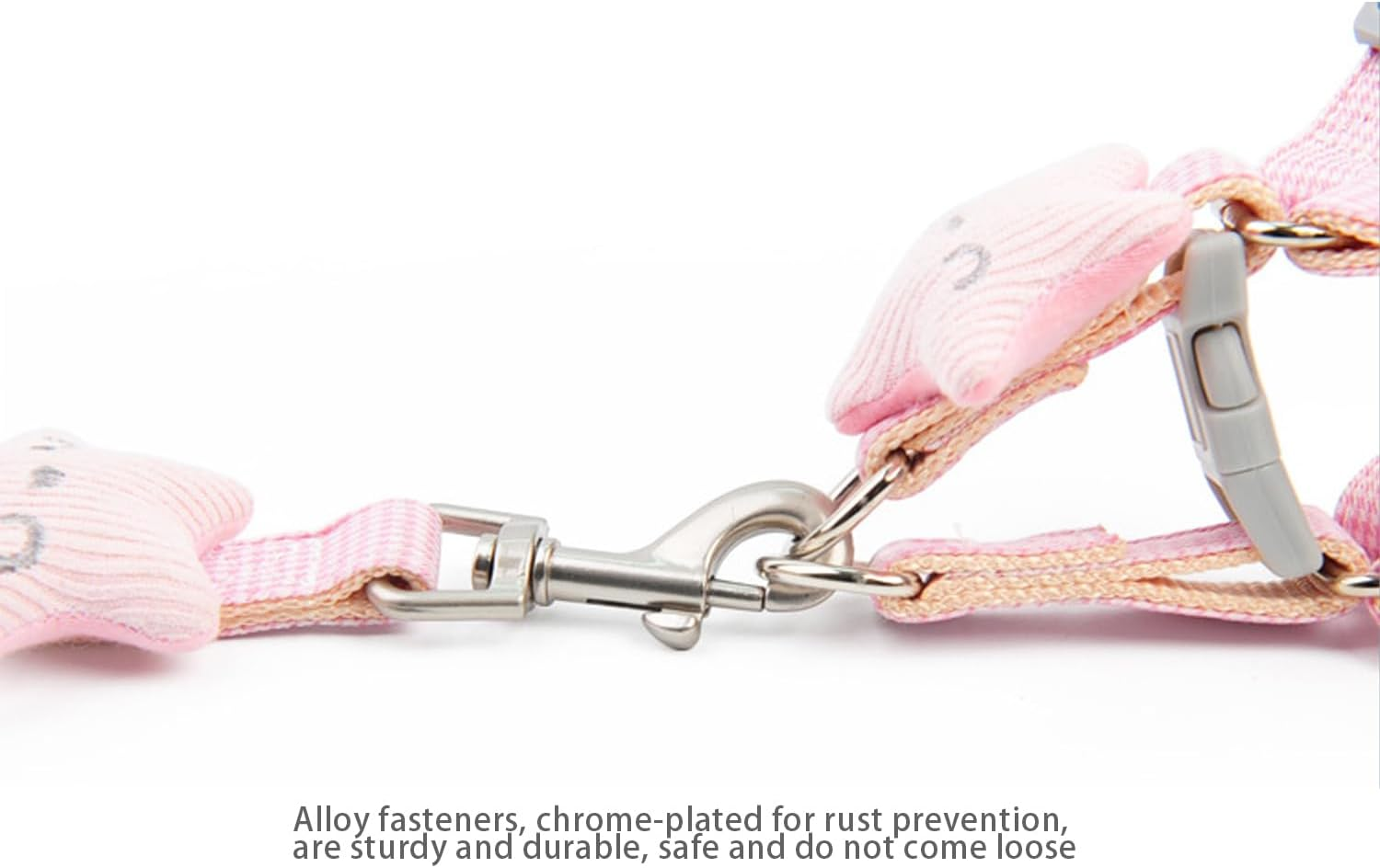 WEZCHUGHAOL Adjustable Soft Suede Dog Harness and Leash Set with Star Decor for Puppy, Small & Medium Dogs - Breathable Comfort Fit Pet Vest for Walking Training (Brown) image number 1