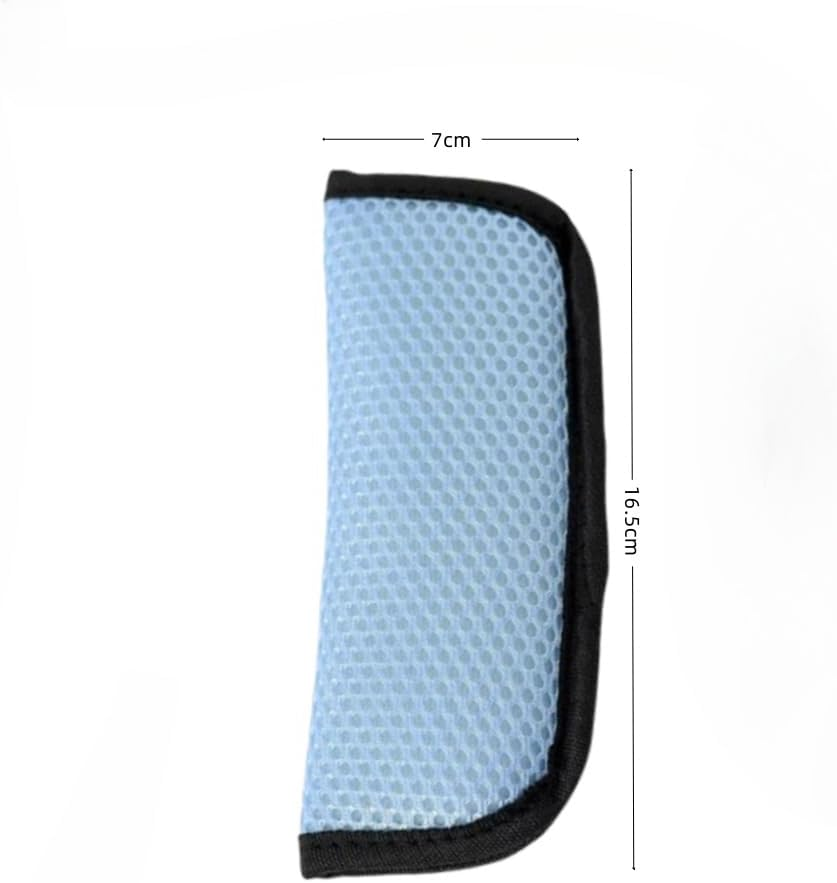 Car Seat Belt Pad Cover,1 Pair Blue Universal Car Seat Belt Pads Cover for a More Comfortable Driving, Seat Belt Shoulder Strap Covers Harness Pad for Car Interior Accessories image number 3
