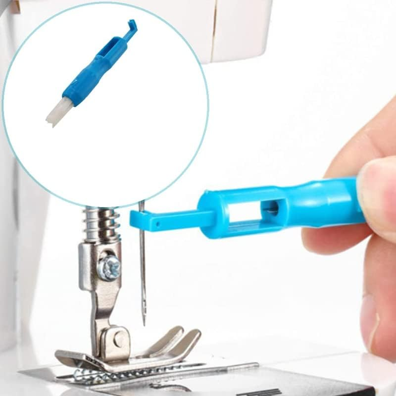 AIMALL 10PCS Automatic Needle Threader Set &ndash; Easy Insertion Handle for Sewing Machines, Reduces Eyestrain, 2.95 Inch Lightweight Plastic Design image number 1