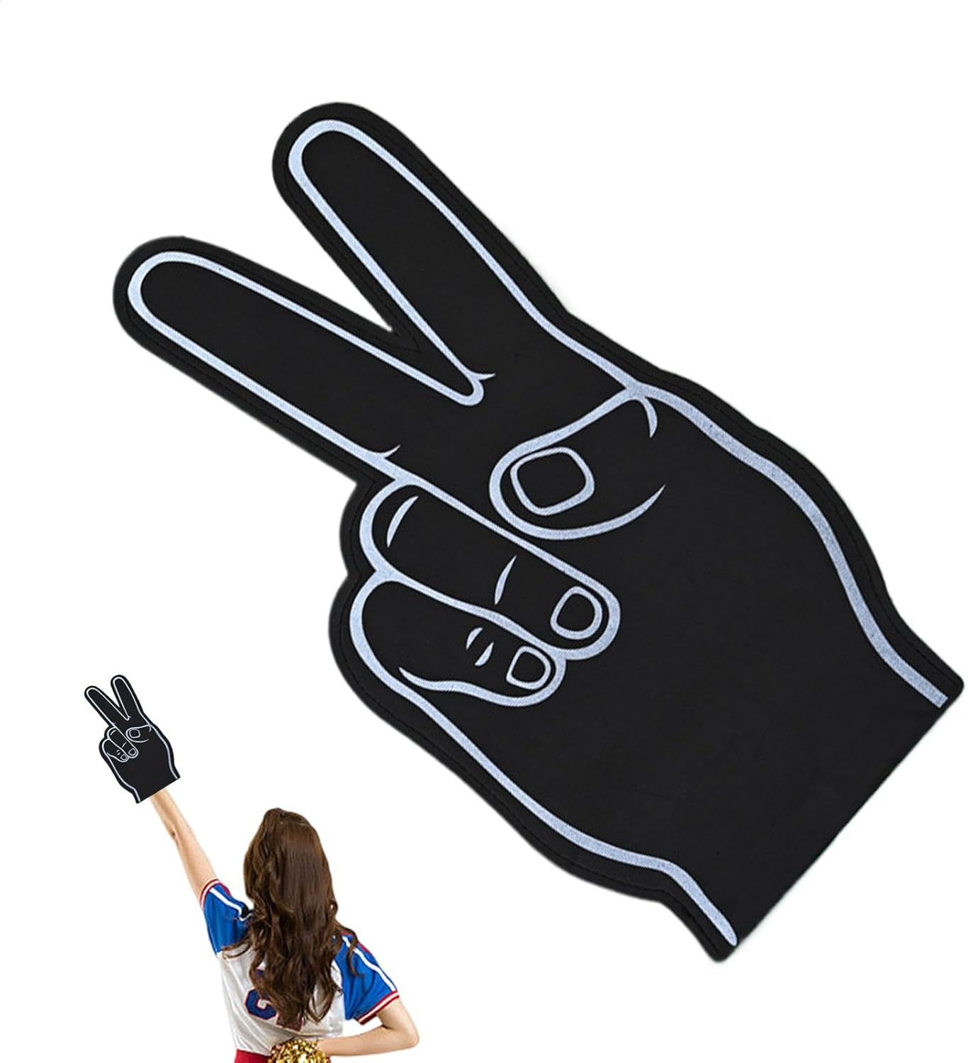 Foam Fingers - Sports Fan Foam Hand | Giant Foam Finger for Game Day Cheers | Fun and Colorful Fingers for Sports Events, Team Spirit, Tailgating | Foam Finger for Support and Celebration