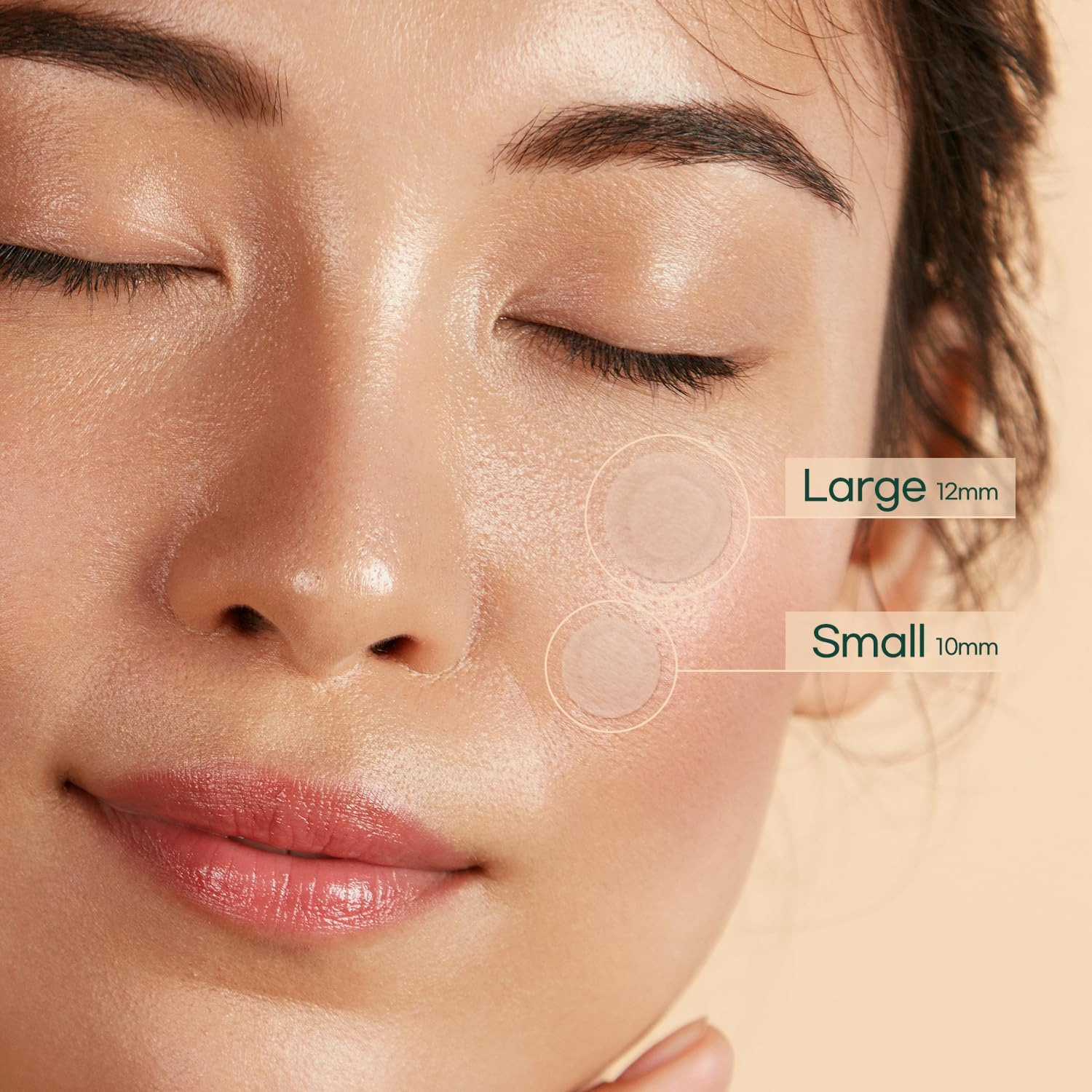 PETITFEE Centella Clearing Spot Patch (115 Count) - Invisible Hydrocolloid Spot Relief Patches for Acne Cover, Blemishes, Pimples, with Tea Tree Oil, Salicylic Acid Spot Patch, Beveling Patch, 2 Size image number 1