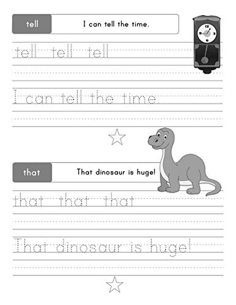 200 Essential Sight Words for Kids Learning to Write and Read: Activity Workbook to Learn, Trace & Practice 200 High Frequency Sight Words image number 5
