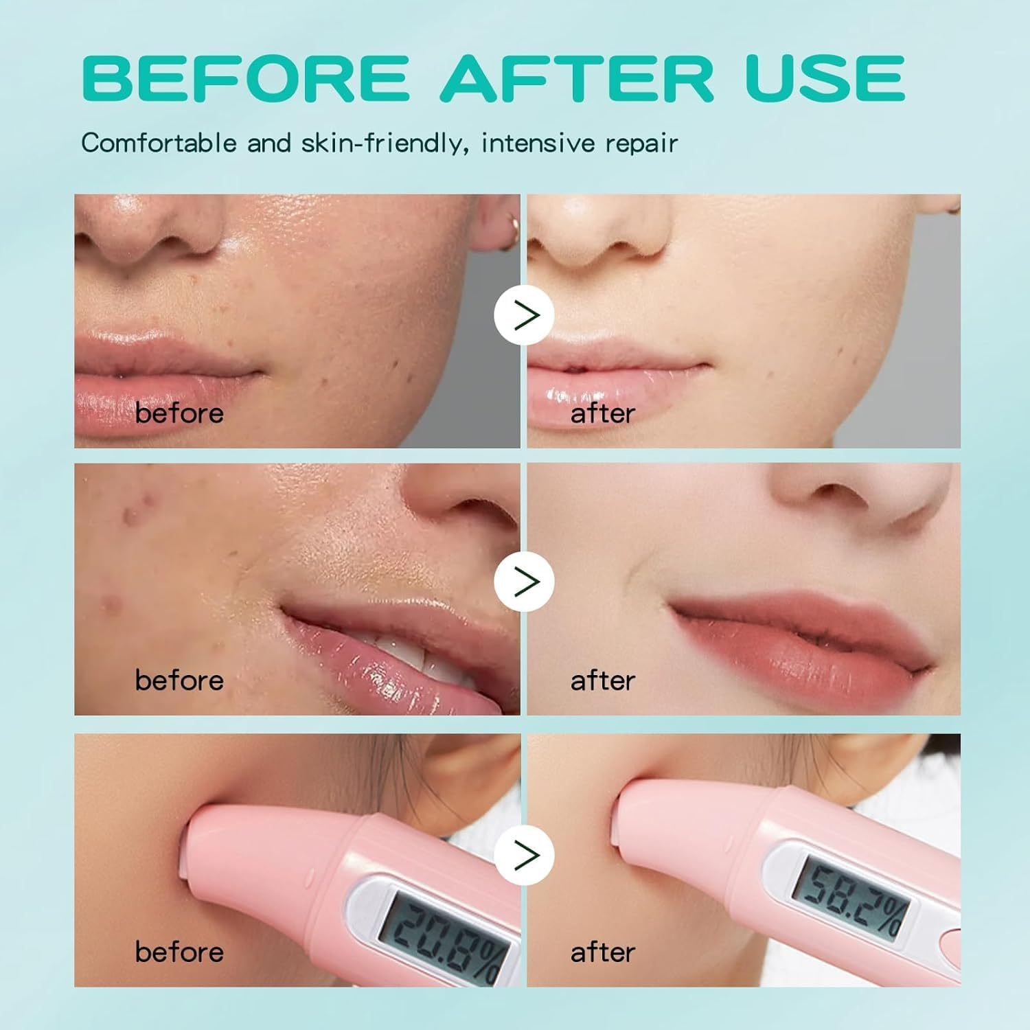 Face Masks Skincare Set for Girl,Moisturizing Collagen Facial Masks for Women Home Spa,Hyaluronic Acid Face Mask - Pore Minimizing,Elasticity Enhancing,Firming,Moisturizing,Oil Contral 25Ml (6 Pack) image number 6