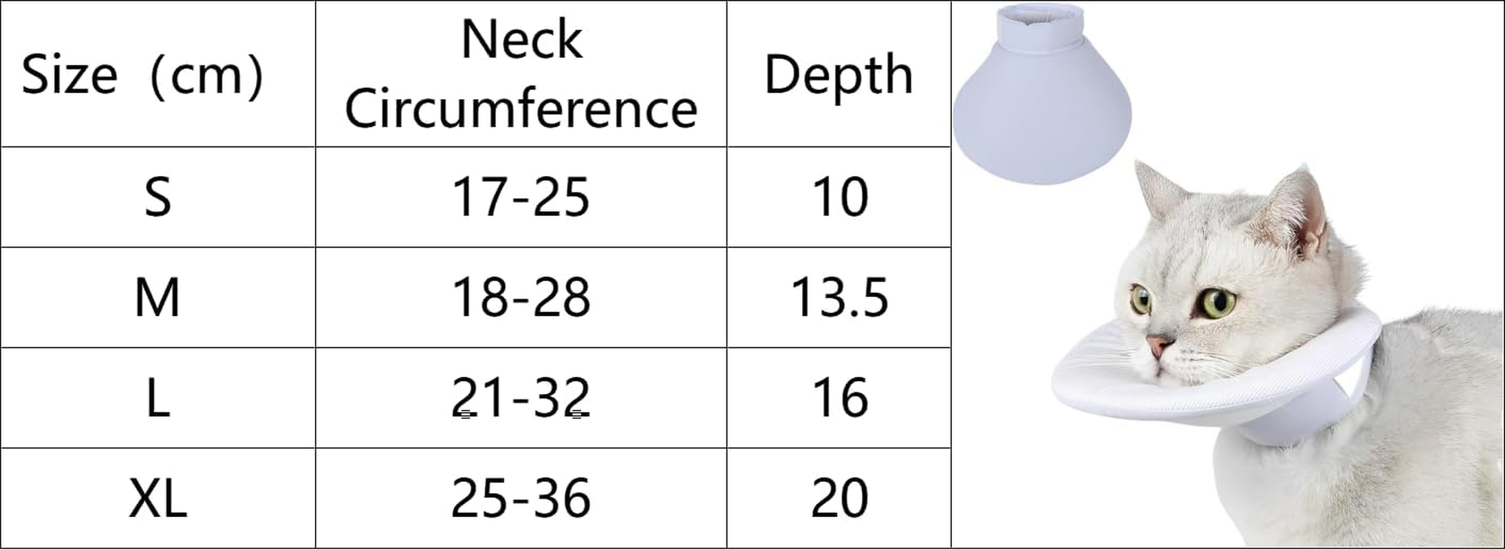 Cat Recovery Collar Soft,Cat Cone Collar Alternative,Neck Cone for Cat After, Collar for Cat Kitten Puppies (Blue, M) image number 1