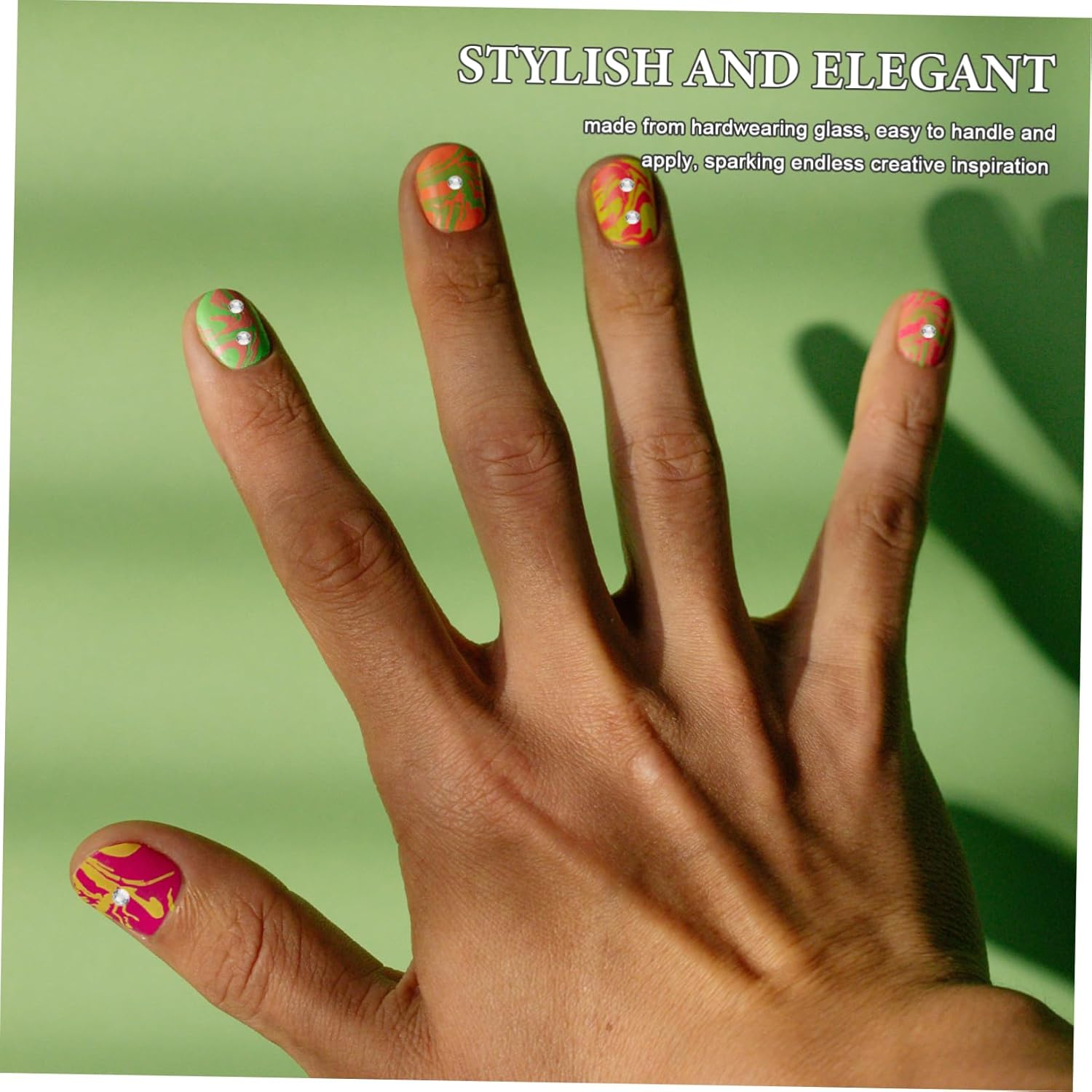 Didiseaon 1440Pcs round Flatback Glass Rhinestones Crystal Gems for DIY Crafts Clothing Shoes Nail Art Decoration