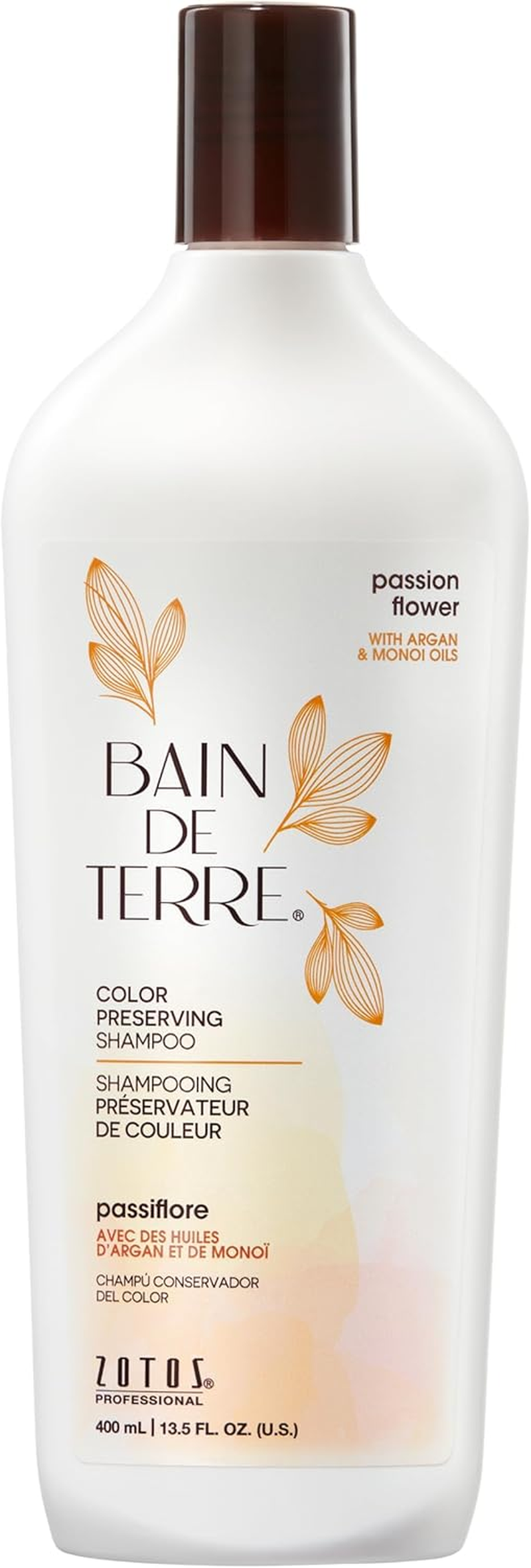 Bain De Terre Color Preserving Shampoo | Passion Flower | Color-Treated Hair | Argan & Monoi Oils | Paraben Free | 13.5 Fl Oz image number 2