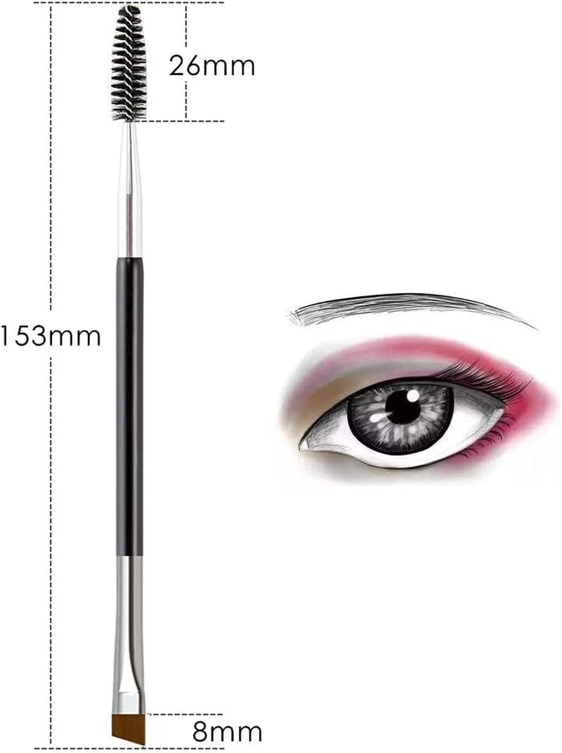 Eyelash Comb and Mascara Fan Brush for Lashes,5Pcs Lash Fan Brush Folding Angle Scalloped Lash Brush,Eyebrow Brush,Mascara Fan Brush,Angled Fan Shaped Eyelash Brush,Eyelash Eyebrow Brush for Lashes