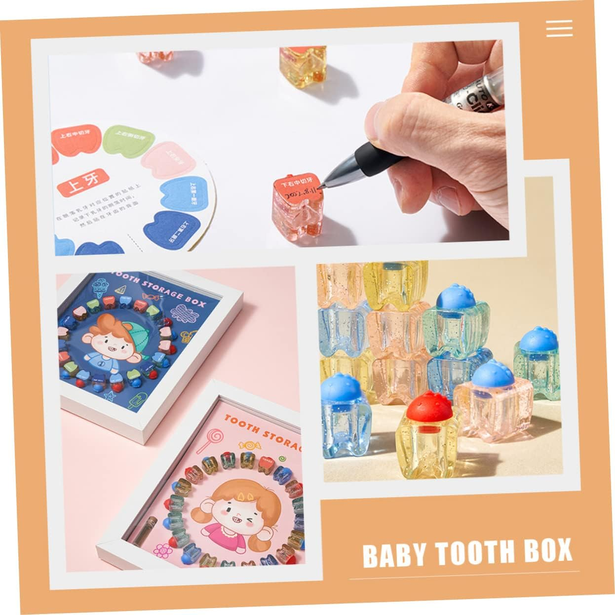 Unique Tooth Fairy Box Keepsake Case Milestone for Boys and Girls Shower image number 3