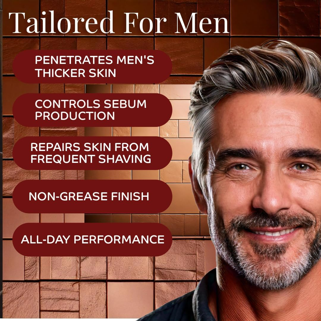 Two anti Aging Moisturiser for Men | Male anti Wrinkles for Face and Neck image number 4