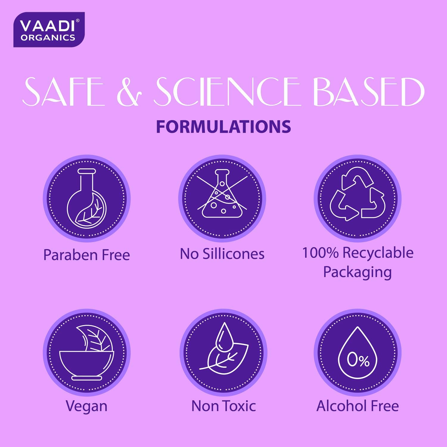 Vaadi Herbals Organic Shampoo Lavender Shampoo with Rosemary Extract-Intensive Repair System - ANTI-DANDRUFF SHAMPOO - Hair Fall and Damage Control Shampoo - All Natural Herbal Shampoo - Paraben Free - Sulfate Free - Scalp Therapy - Moisture Therapy - All Hair Types - 350 Ml