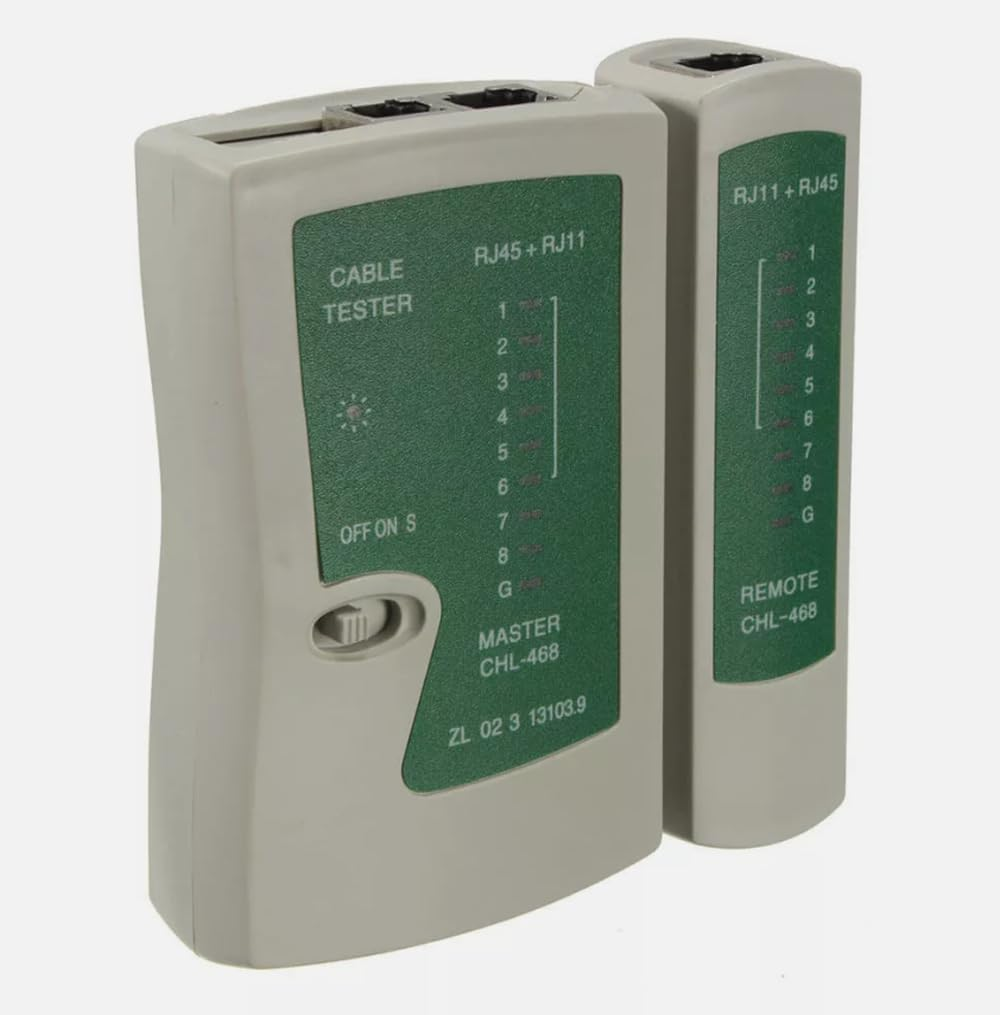 ZONADA Ethernet Cable Tester Kit with RJ11 RJ45 Crimper Stripper Punch down Tool for Networking Maintenance DIY image number 5