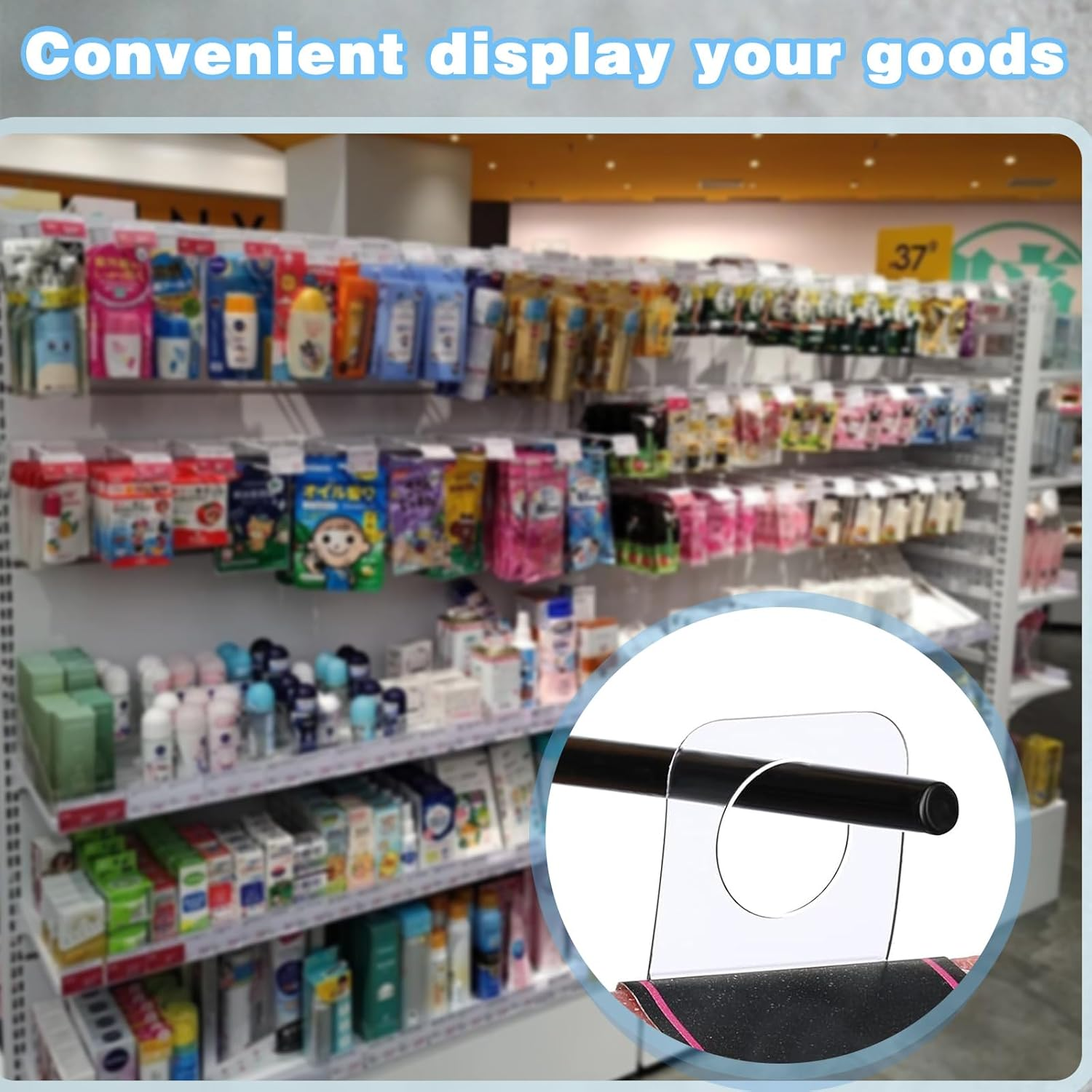 400Pcs Adhesive Hanging Tabs, Plastic Tabs for Hanging File Folders, Hole Sticky Hang Tabs for Hanging Retail Displays (26 * 38 * 0.2Mm) image number 4