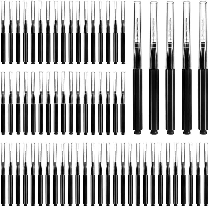 Eyebrow Spoolie Brushes with Caps, 50Pcs Lash and Brow Lamination Applicators Eyelash Spoolie Brushes, Lash Filler Lifting Extension Brow Lamination Brush for Women and Girls image number 5