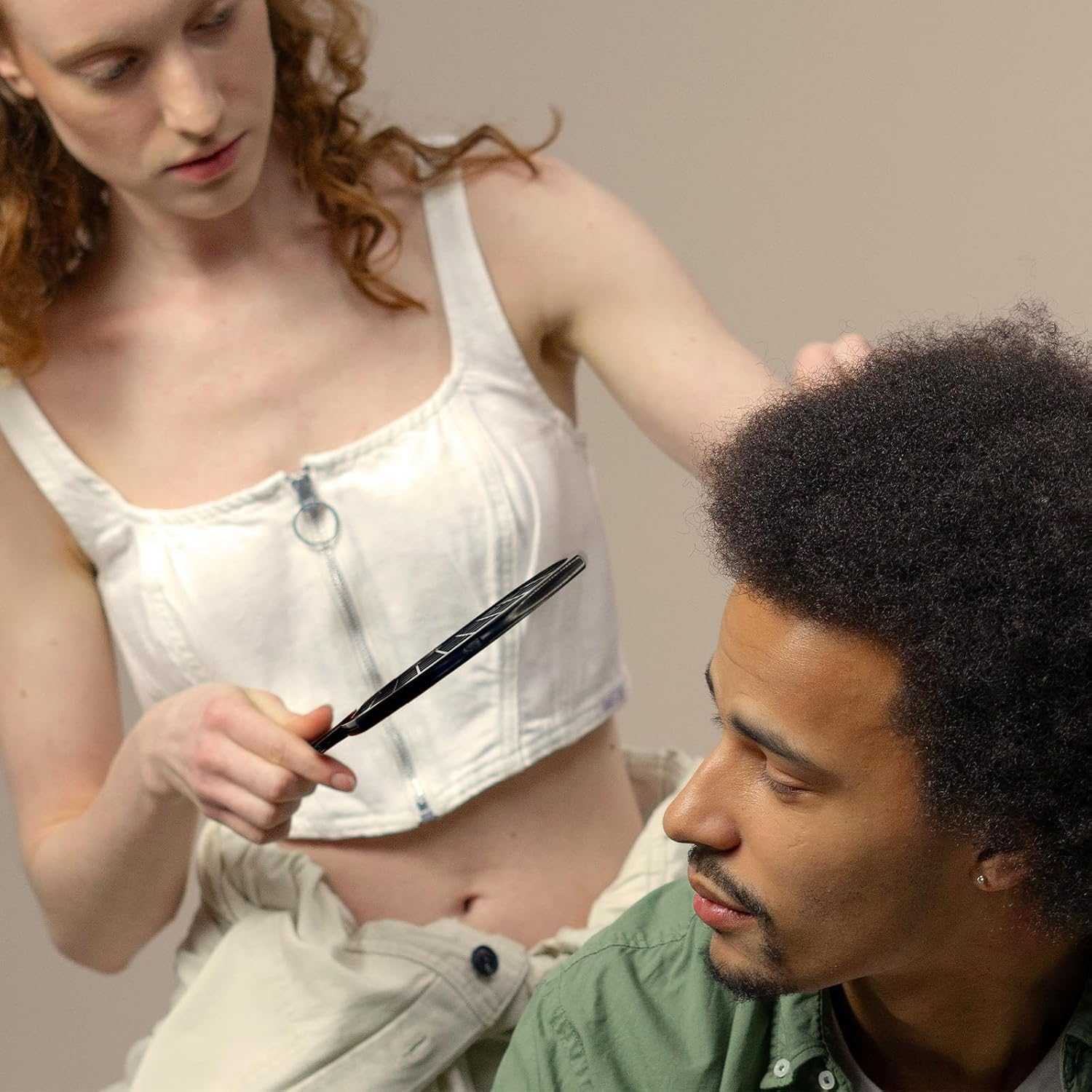 Kootinn 2Pcs Upgraded Twist Combs Hair Sponge Brush, Superior to Hair Sponge for Curls in Men and Women, Dual-Sided Design, ABS Material, Ergonomic, Lasting over a Year, 2 Combs Included image number 4