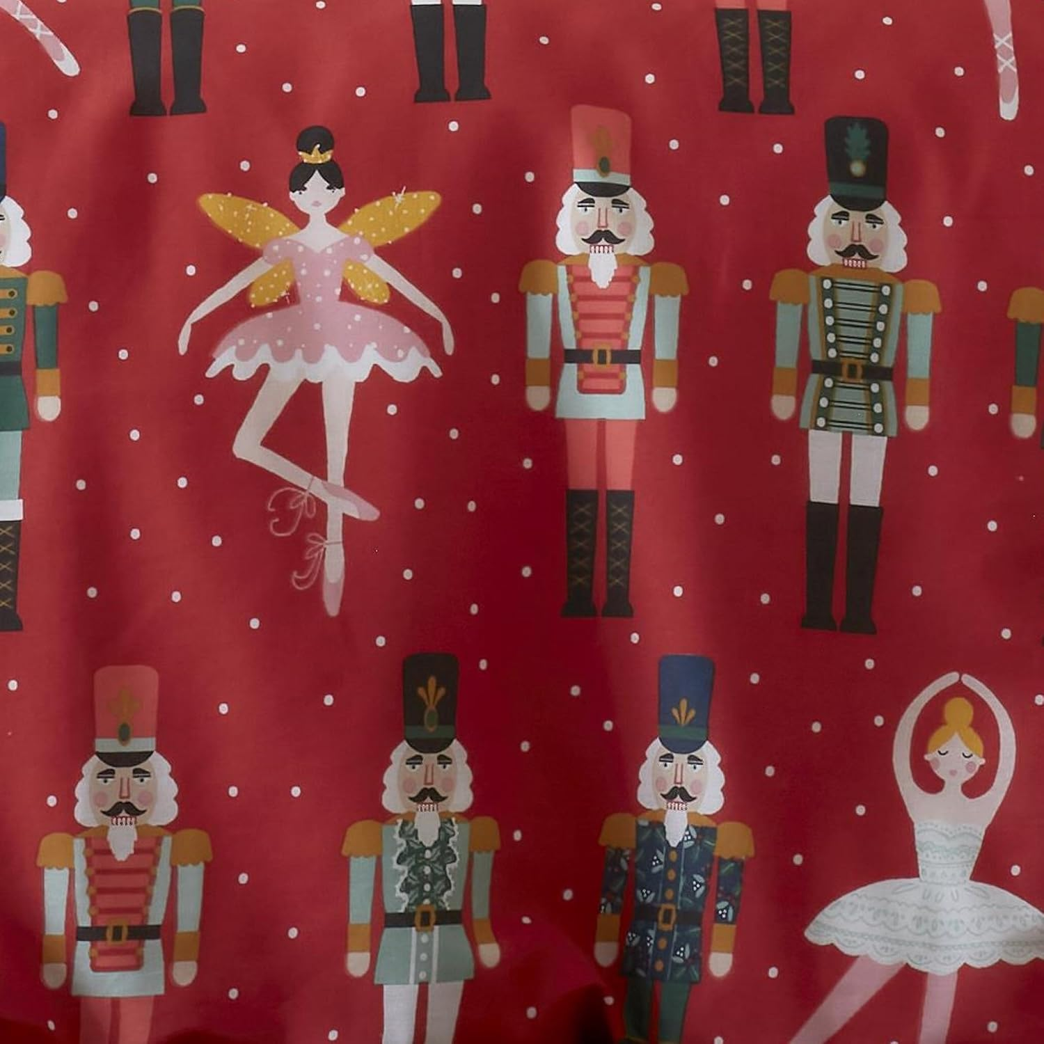 Fusion - Nutcracker - Easy Care Duvet Cover Set - King Bed Size in Red image number 2