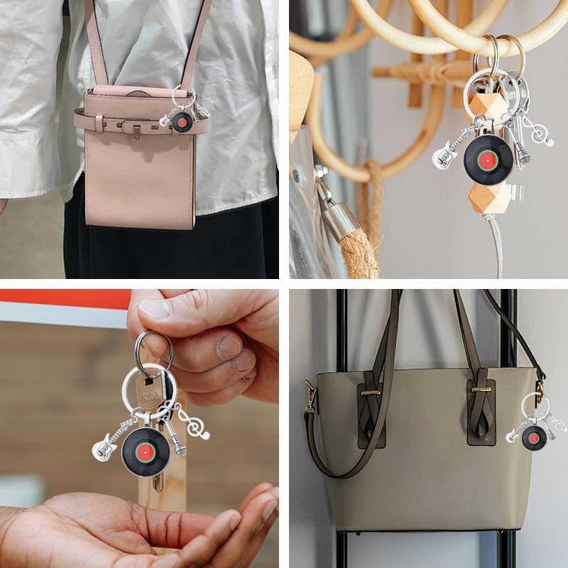 Music Themed Gifts for Musicians Singers Music Note Keychain Gifts for Music Choir Teacher Appreciation Gifts for Best Friend Birthday Gifts for Music Lovers Gifts for Men Son Microphone Keychain Gift image number 6