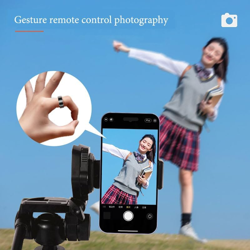 Smart Ring Health Management, Crystal Charging Case, Compatible with Android/Iphone, 8 Sports Modes, 3 Data Measurement Functions, IP68 Waterproof, USB Magnetic Charging (9) image number 2