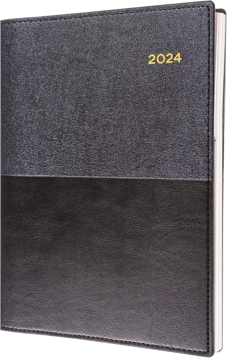 Collins Vanessa 2024 Diary - Day to Page, Size A5, Black - Blue image number 4