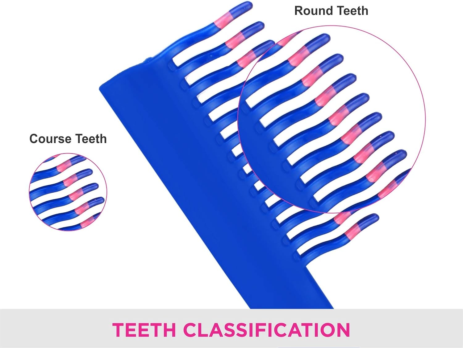 VEGA Shampoo Comb, Pink (Pack of 2) image number 4