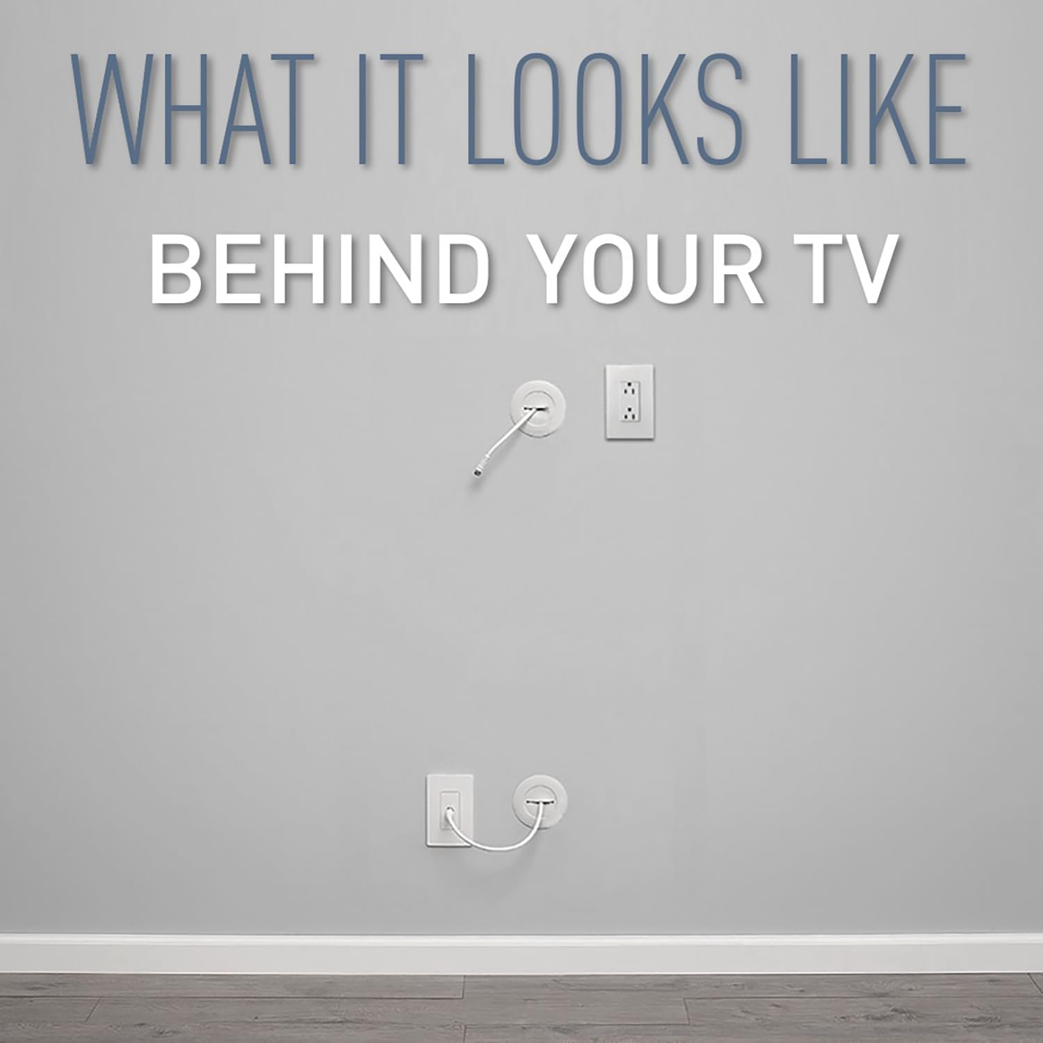 Legrand - Wiremold Grommet Kit, in Wall Cable Management Kit, Low Voltage, Mounting Brackets and Hole Saw Included, White, CCA62W, Pack of 2 image number 3