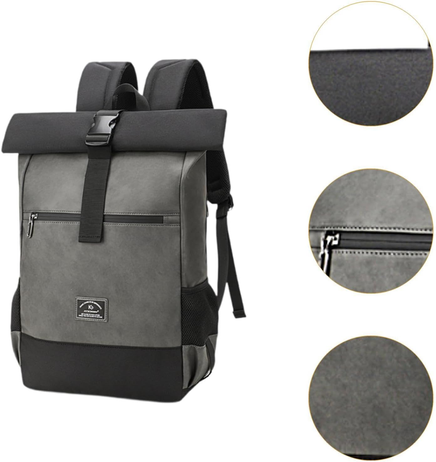 STARTIST Roll Top Backpack Laptop Backpack for Women Men Laptop Bag Casual Daypack Roll Top Rucksack for Hiking Weekender Sports Work