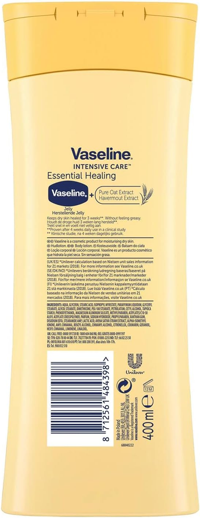 Vaseline Intensive Care Essential Healing Body Lotion 400 Ml image number 2