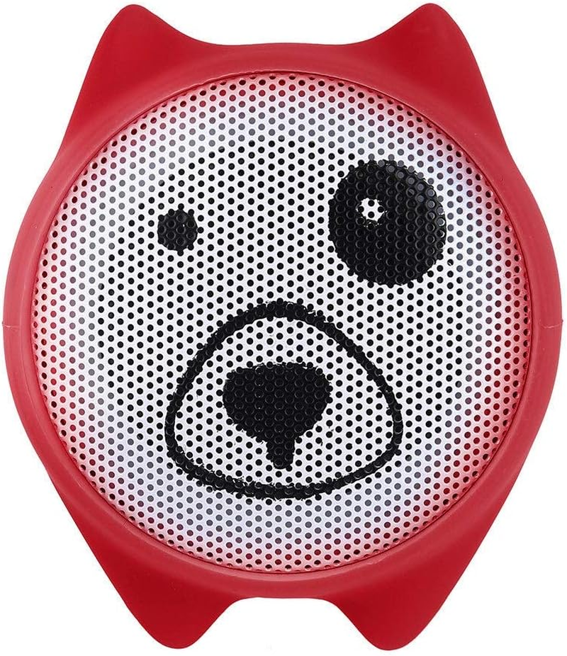 Zenly Mini Cute Bluetooth Speaker Portable Cartoon Outdoor Music Player Stero Loundspeakers Support Self Timer Handsfree Speaker (Color : Red)