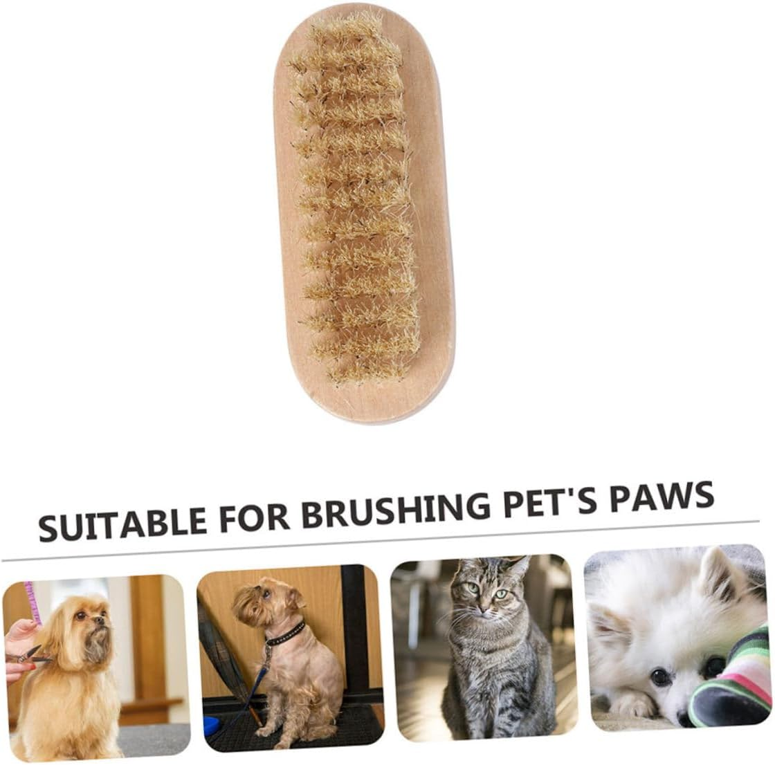 SOESFOUFU Wooden Nail Brush Set (4Pcs) Soft Bristles for Fingernail and Toe Cleaning for Home Grooming and Personal Care image number 1