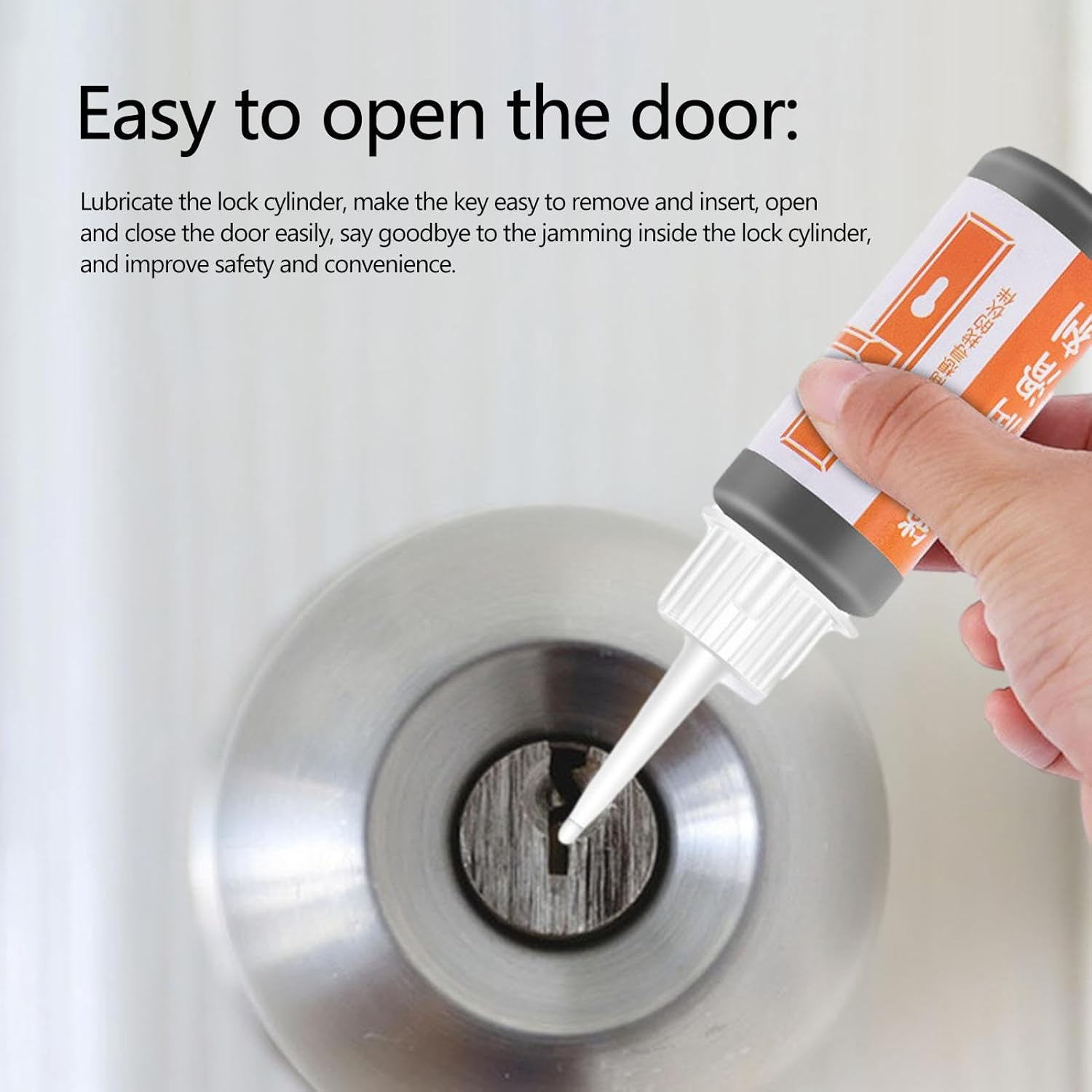 Graphite Spray Lubricant | Door Hinge Grease - Lock Grease Liquid Graphite, Long-Lasting Lubricating Oil for Locks, Hinges & Sliding Doors image number 2
