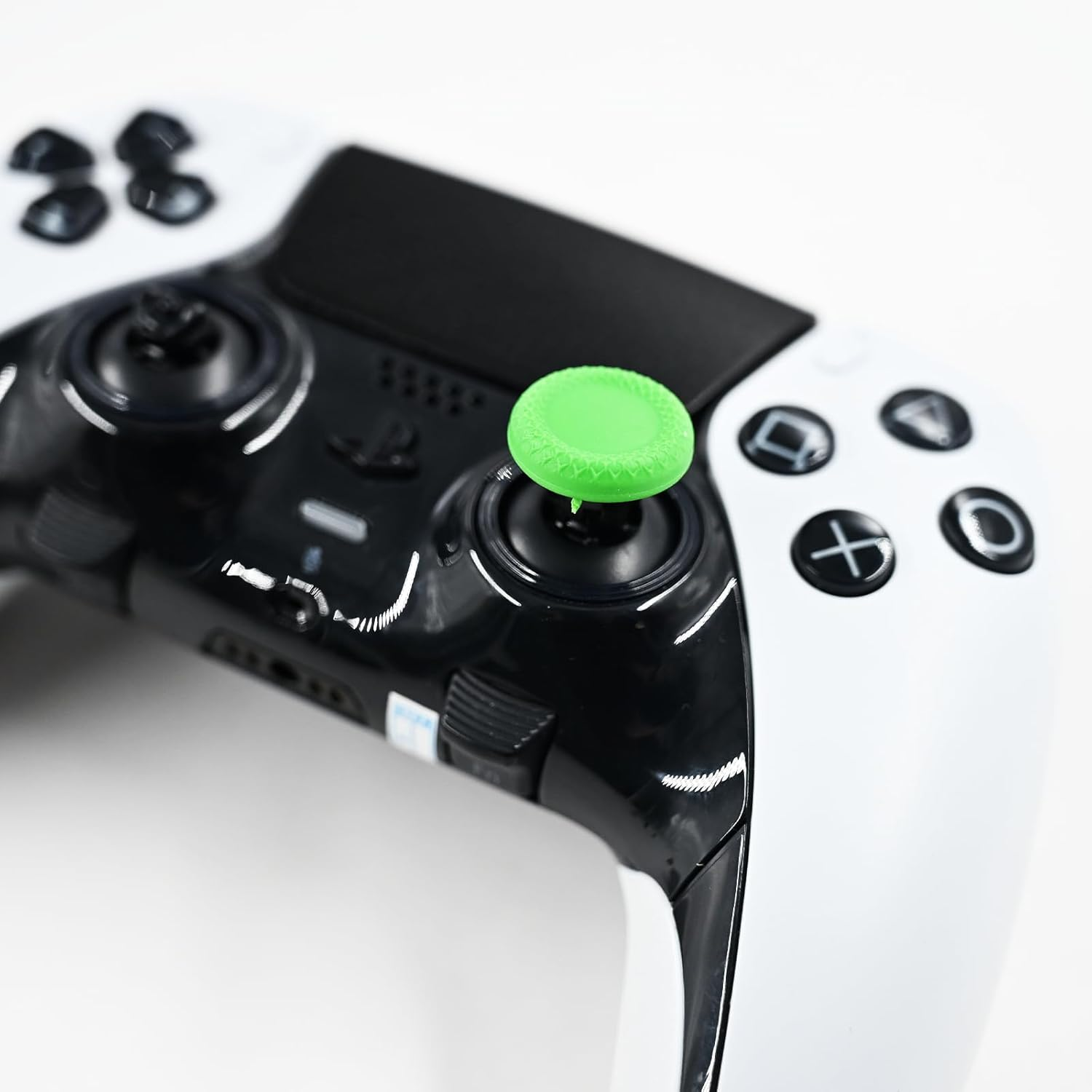 Thumbsticks for PS5 Edge Controller, Thumbsticks Paddles Replacement for PS5 Dualsense Controller, 6 in 1 Accessories Parts for PS5 Dualsense Edge Controller Analog Joystick Repair Kit (Green) image number 3