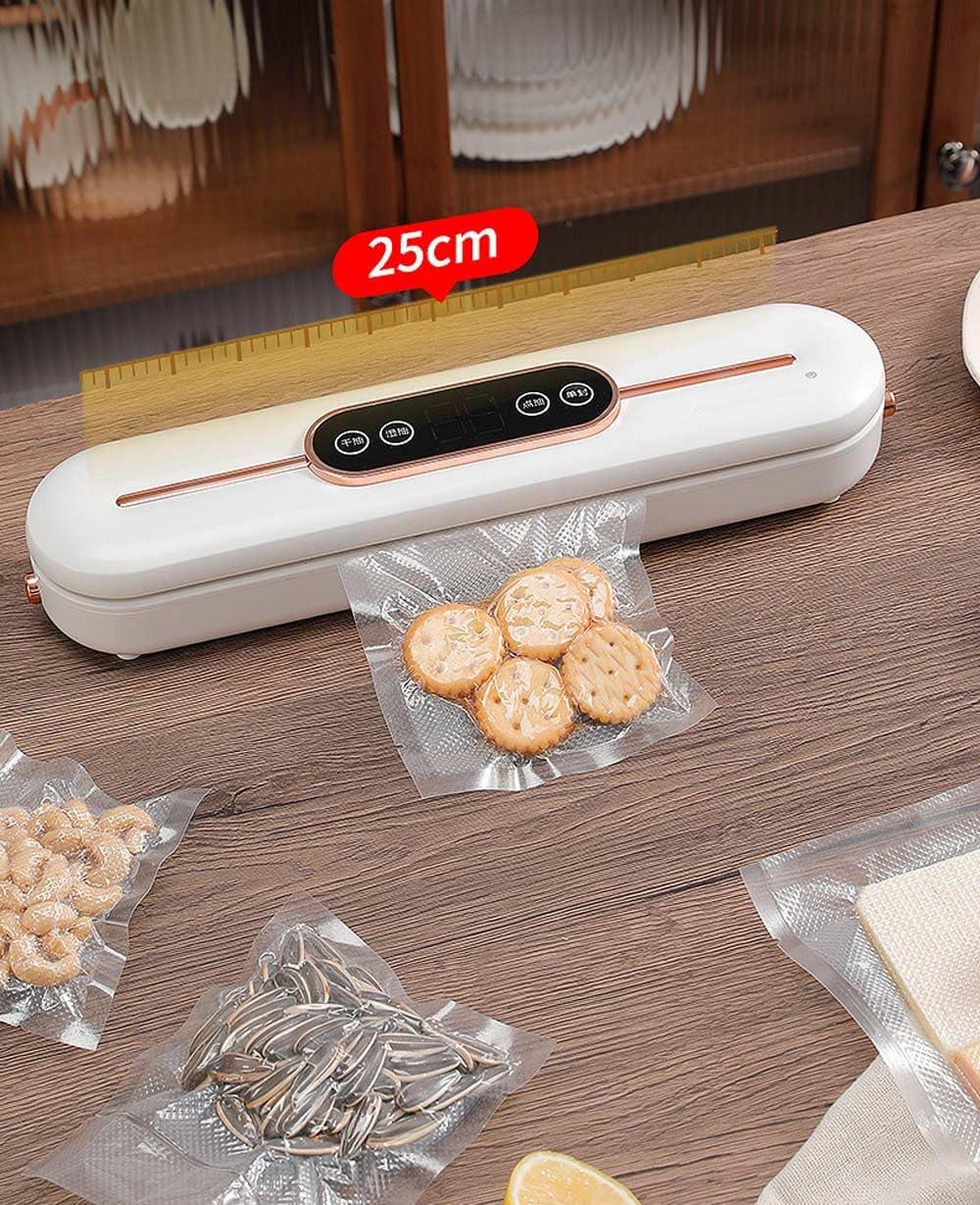 Vacuum Sealer,Equipped with 10 Vacuum Sealed Bags,Fully Automatic Dry and Wet Dual Use Food Vacuum Sealer Machine,One Click Intelligent Operation,Digital Display,Super Strong Suction Power image number 6