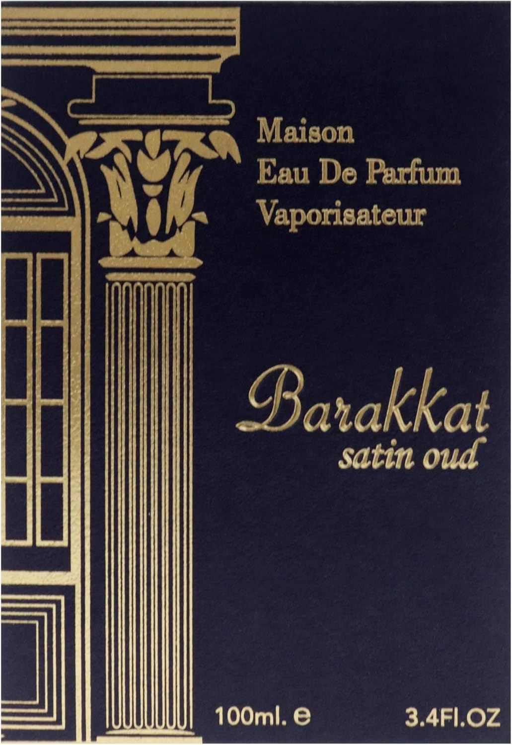 Maison Barakkat Satin Oud by Fragrance World for Unisex - 3.4 Oz EDP Spray