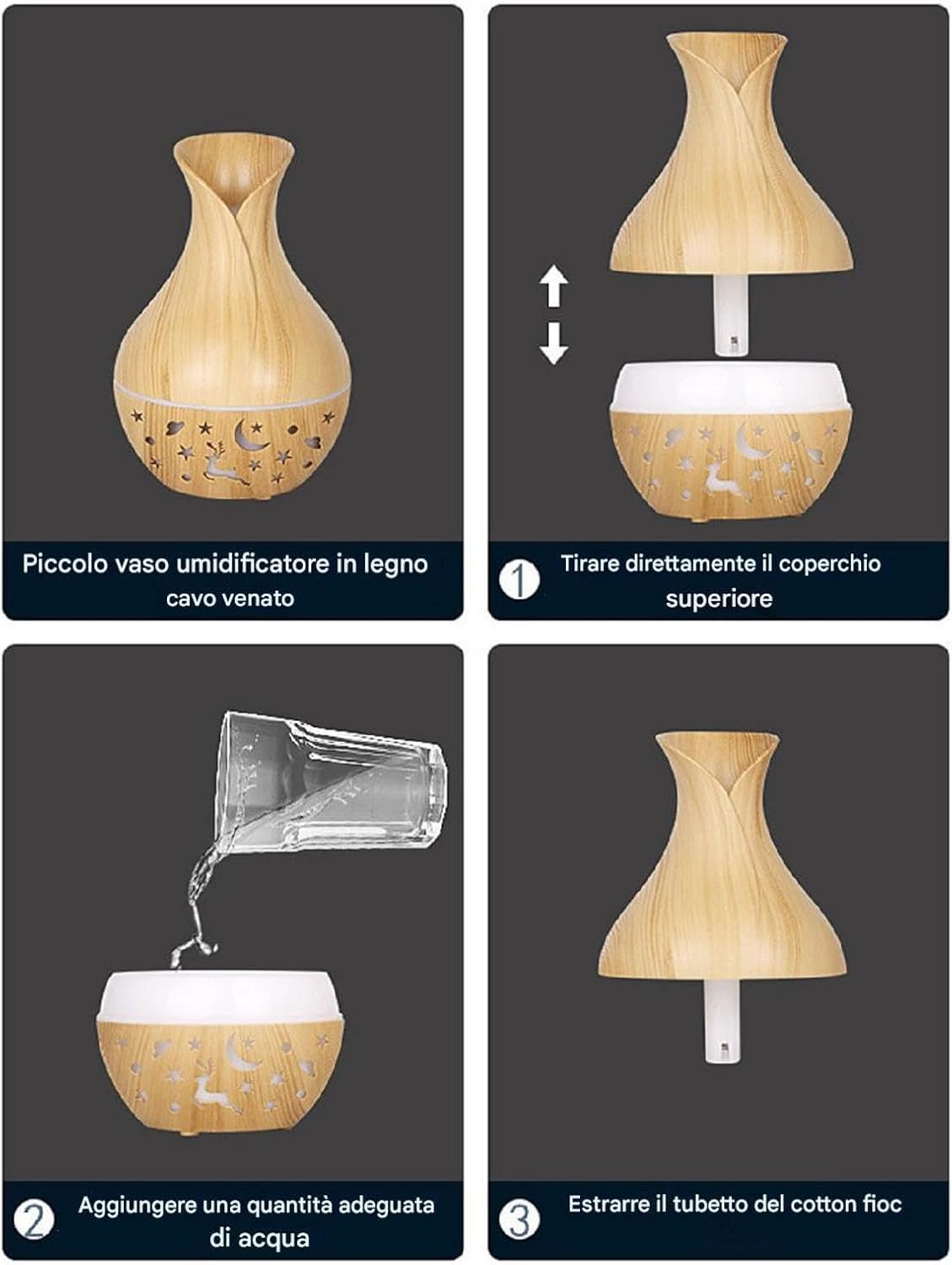 Aromatherapy Diffuser - 200 Ml Aromatherapy Diffuser with Colorful LED Lighting | Upgrade Aroma Diffuser for Large Rooms | Fog Diffusers image number 4