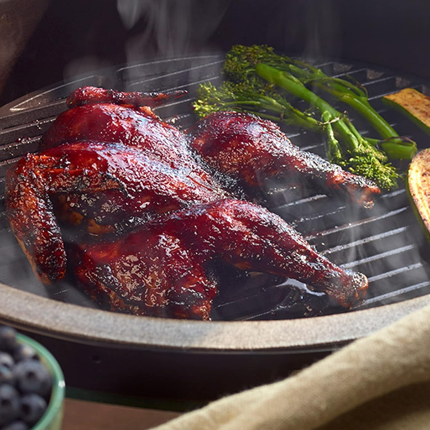 OLIGAI Cast Iron Cooking Grate,Cooking Grids Grates for Small and Minimax Big Green Egg,Round Grill Grate Replacement for Big Green Egg,13 Inch Cast Iron Grates image number 1