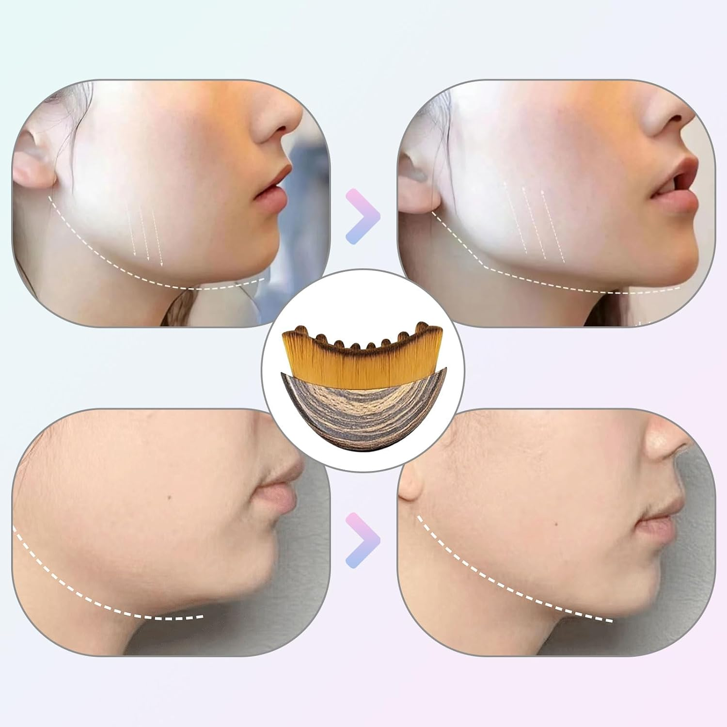 IKEEPVOX Lymphatic Contour Face Brush &ndash; Face Massager for Lymphatic Drainage & Contouring | Ergonomic Design for Precise Fit, Puffiness Relief & Fatigue Recovery (Bring Storage Case)​ image number 6