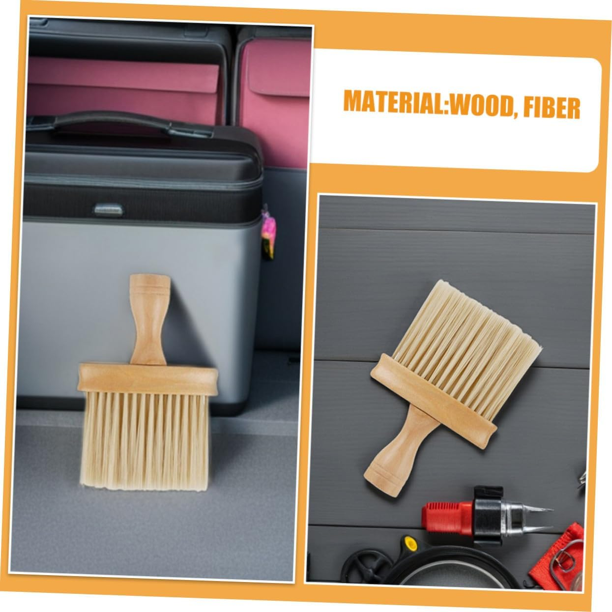 MOTHNUR 3Pcs Car Vent Cleaner Brush with Soft Bristles Adjustable Multi-Functional Detailing Tool for Automotive Air Conditioner Vents Dust Removal and Interior Maintenance Suitable For image number 3