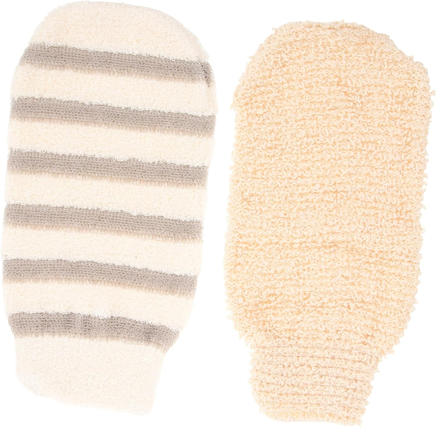 TOBBOMEY 2Pcs Exfoliating Body Scrub Gloves Shower Mitts for Gentle Skin Cleansing and Exfoliation Suitable for Skin Types for Daily Use Bath Shower Essentials image number 4