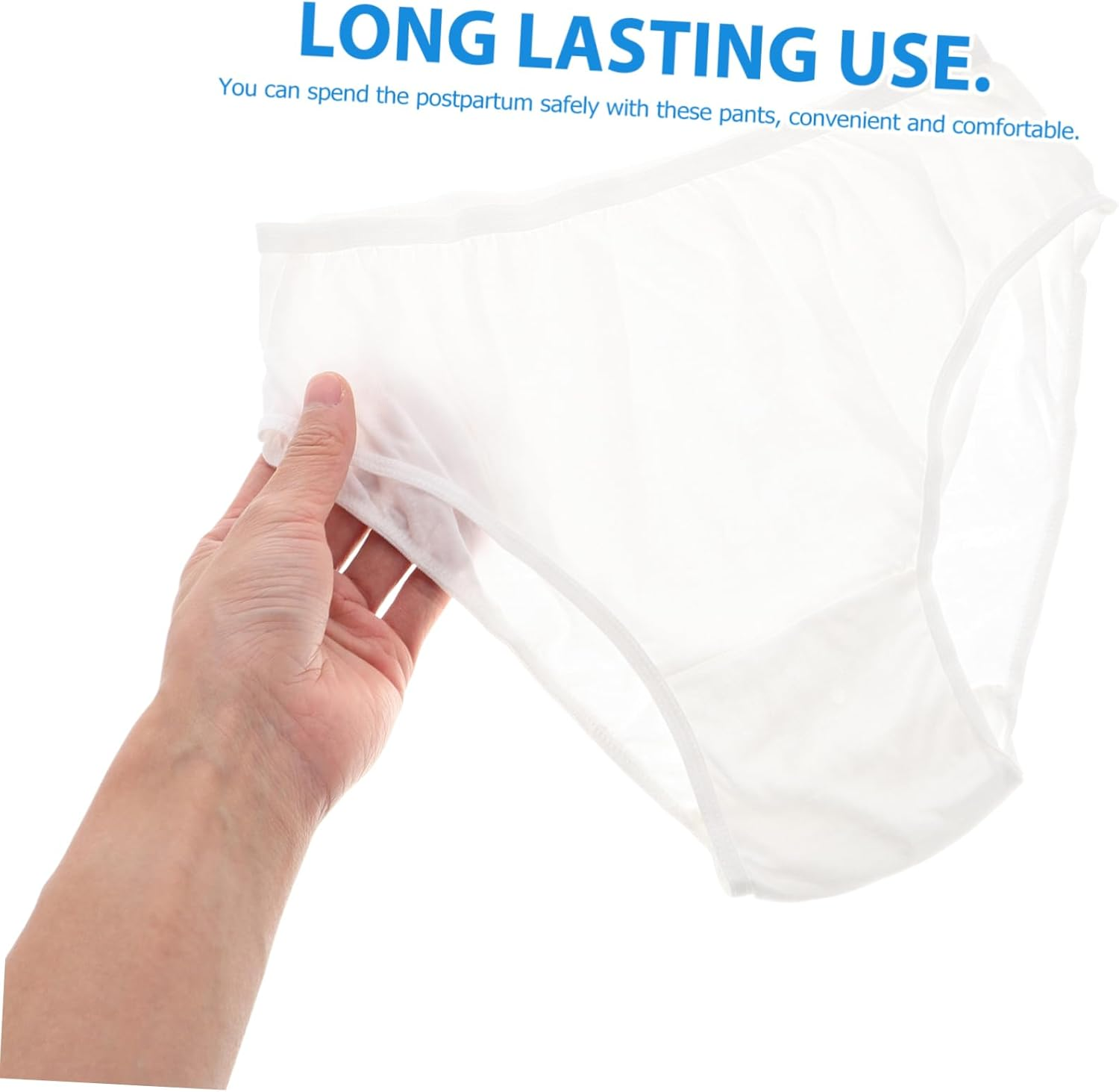 SUPVOX 4Pcs Comfortable Cotton Underwear for Women Disposable Postpartum Pants Safe Reliable for Period