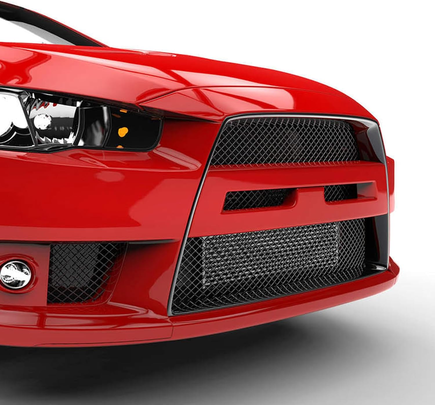 40"X13" Universal Black Metal Mesh: Aluminum Alloy 3 X 6Mm Rhombic Hole Car Grill Mesh for Front Grille Insert Bumper image number 6