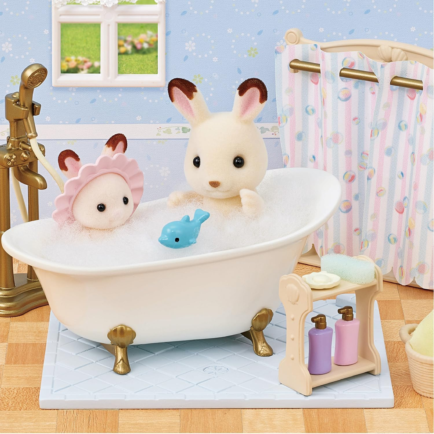 Sylvanian Families - 5739 Bath & Shower Set - Dollhouse Playsets image number 3
