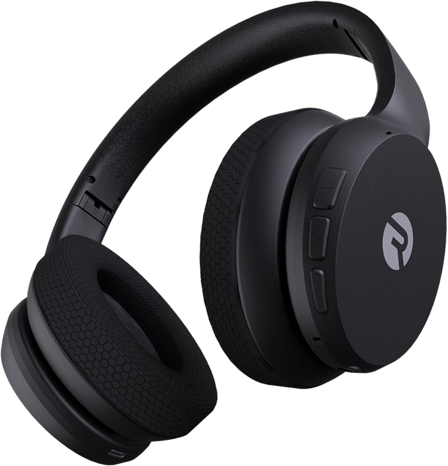 Raycon Fitness Headphones - Wireless Over-Ear Headphones with 38 Hours Battery Life, Active Noise Cancellation, Voice Command, Interchangeable Ear Pads, IPX4 Water Resistance, (Black)