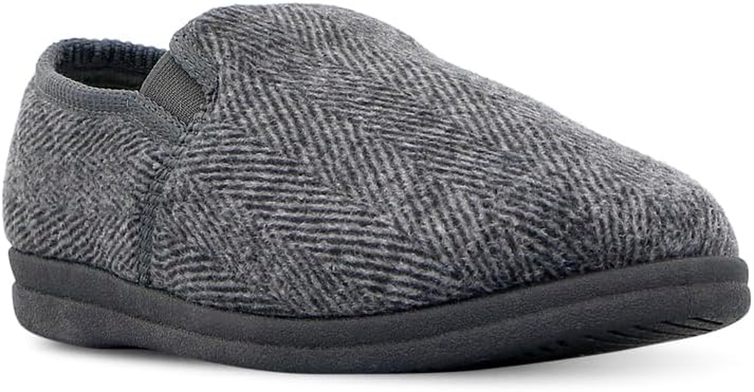 Grosby Men'S Tony Slipper, Charcoal/Black, UK 12/US 13 image number 1
