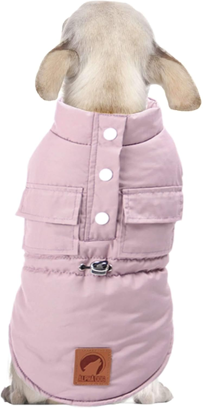 Alpha Dog Coat Ruched Pink S 25 Cm