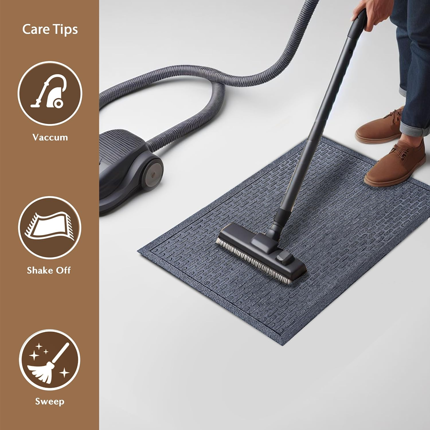 Rubber Doormat | Capsule Rubber Doormat for Indoor and Outdoor Use (40Cm X 60Cm) image number 4