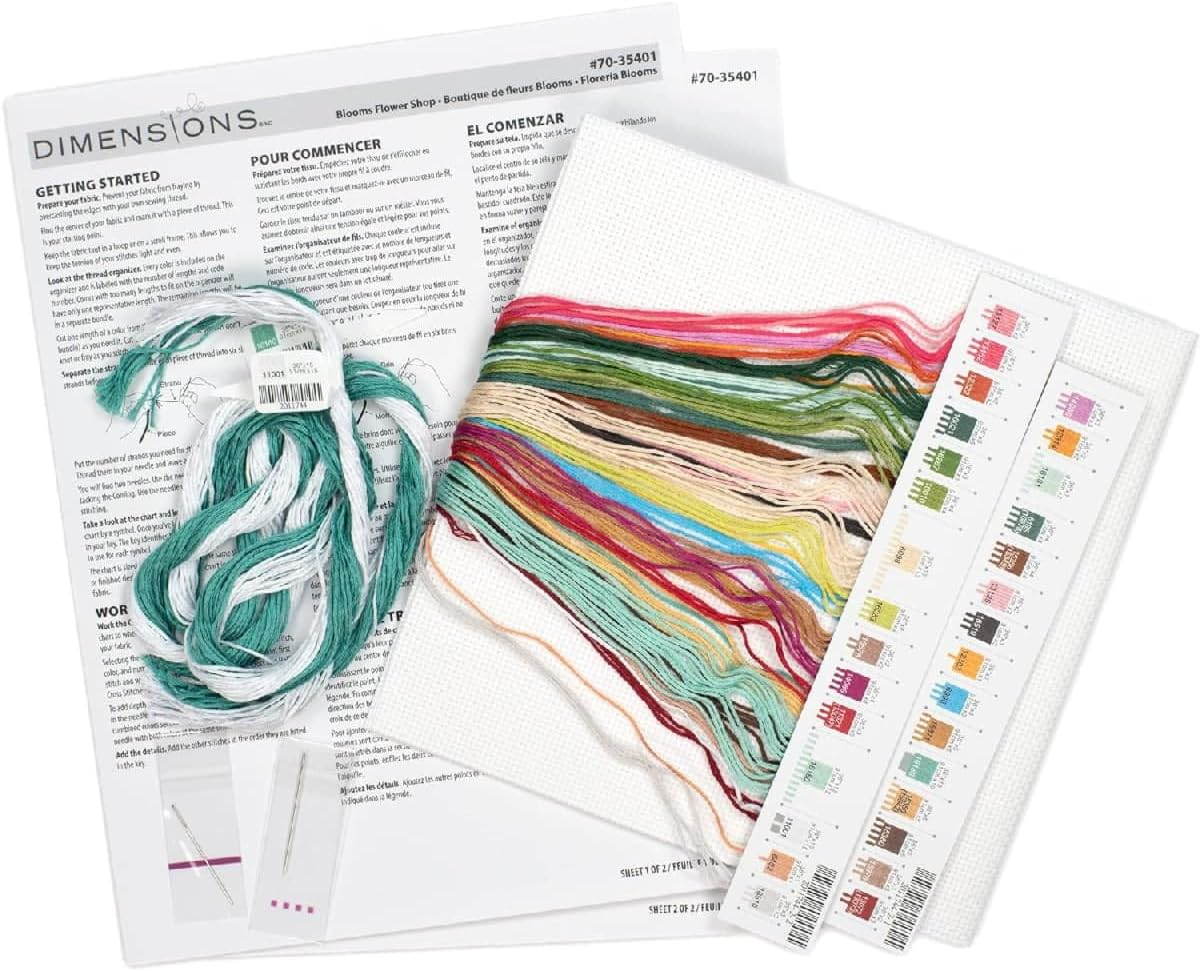 Dimensions Blooms Flower Shop Cross Stitch Kit, 30 Cm X 30 Cm image number 5